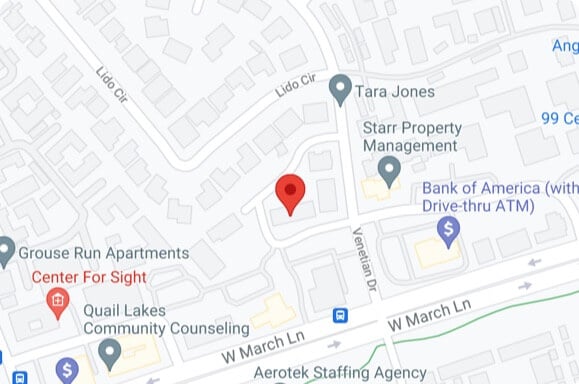 Image of a google map Stockton Delta Eye Medical Group